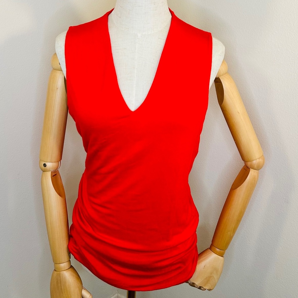 V-Neck Tank Top Ruched sides - Pre owned